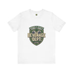 D&D Beverage Department Tee — Crossed Beer Cans Crest