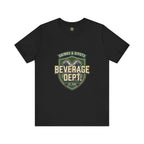 D&D Beverage Department Tee — Crossed Beer Cans Crest
