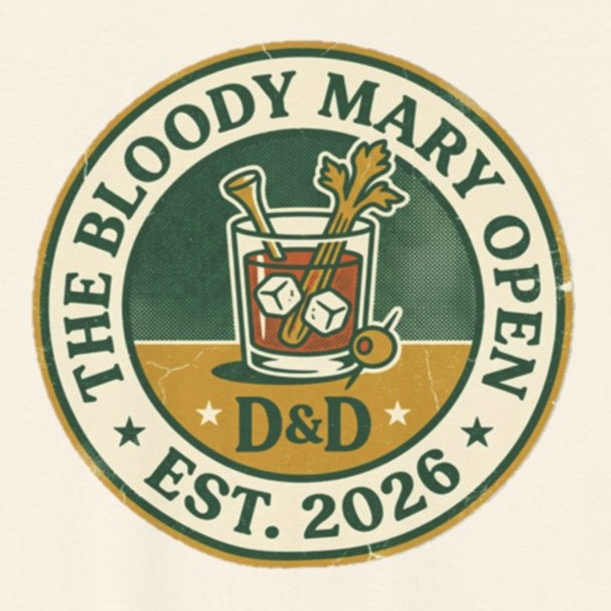 The Bloody Mary Open Tee — Vintage Morning Round Badge