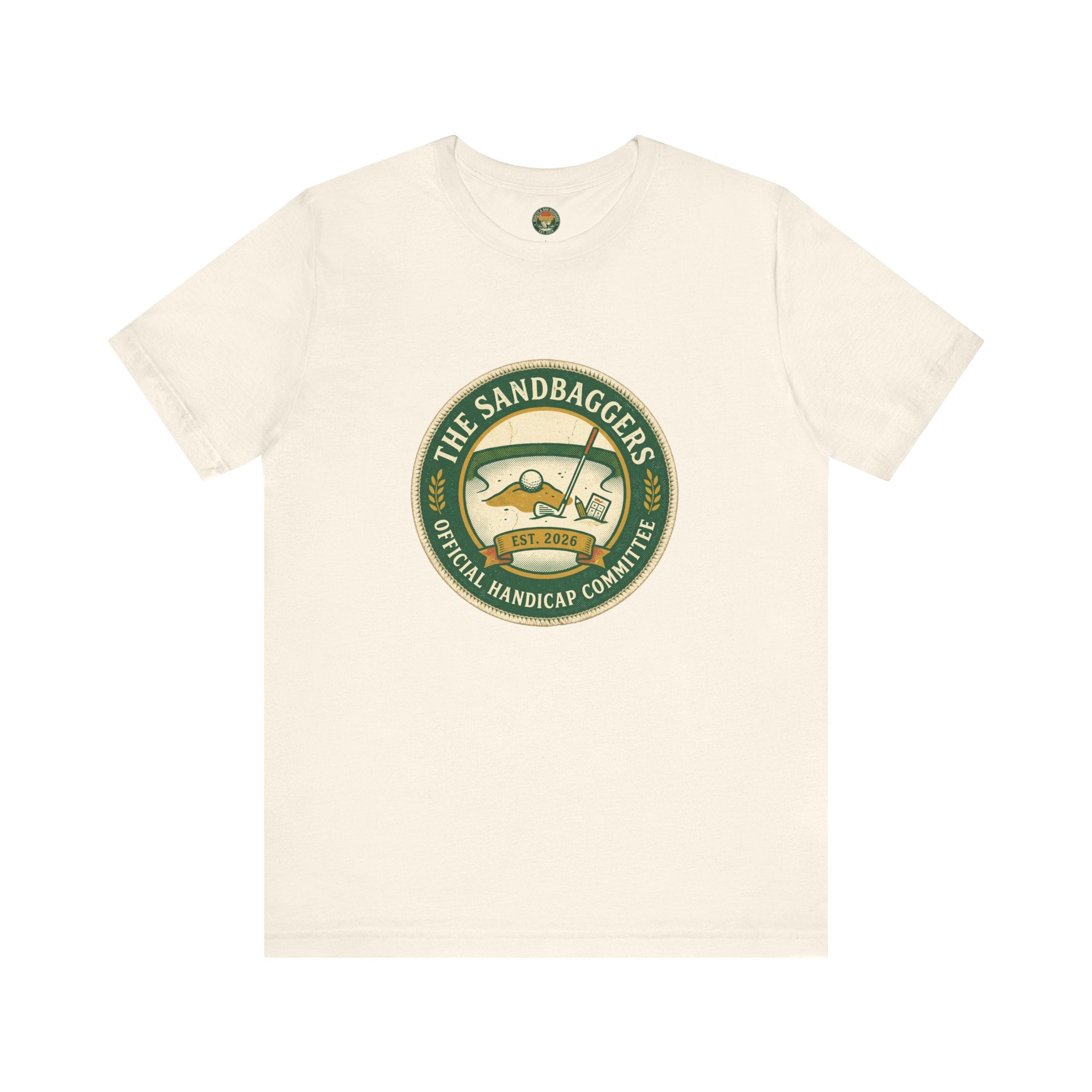 The Sandbaggers Tee — Official Handicap Committee Badge