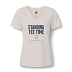 Standing Tee Time V-Neck Tee — Back Nine Bettys