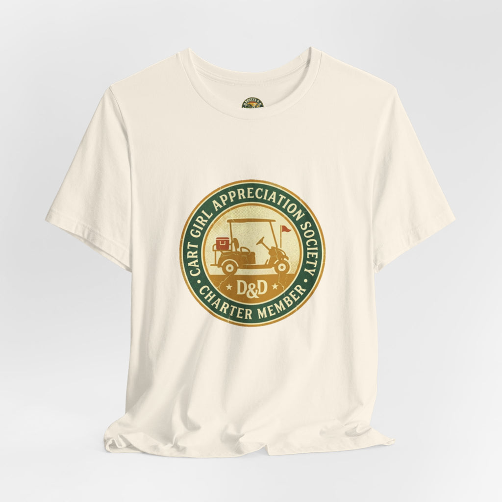 Cart Girl Appreciation Society Tee — Vintage Tribute Badge