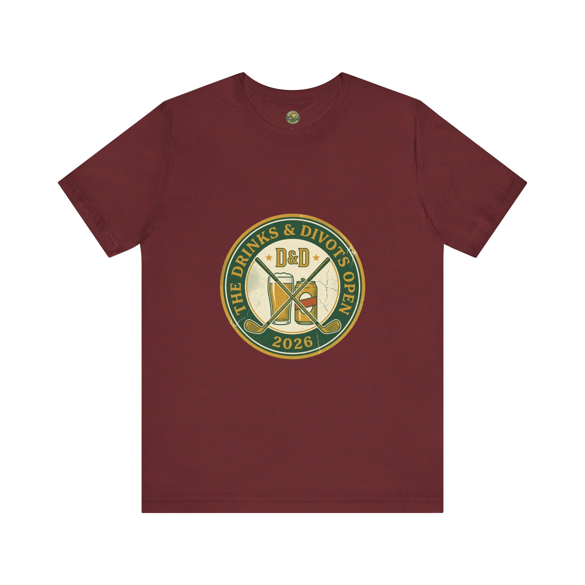 Drinks & Divots Open — Vintage Tournament Badge Tee