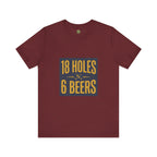 18 Holes, 6 Beers - Vintage Golf Tee