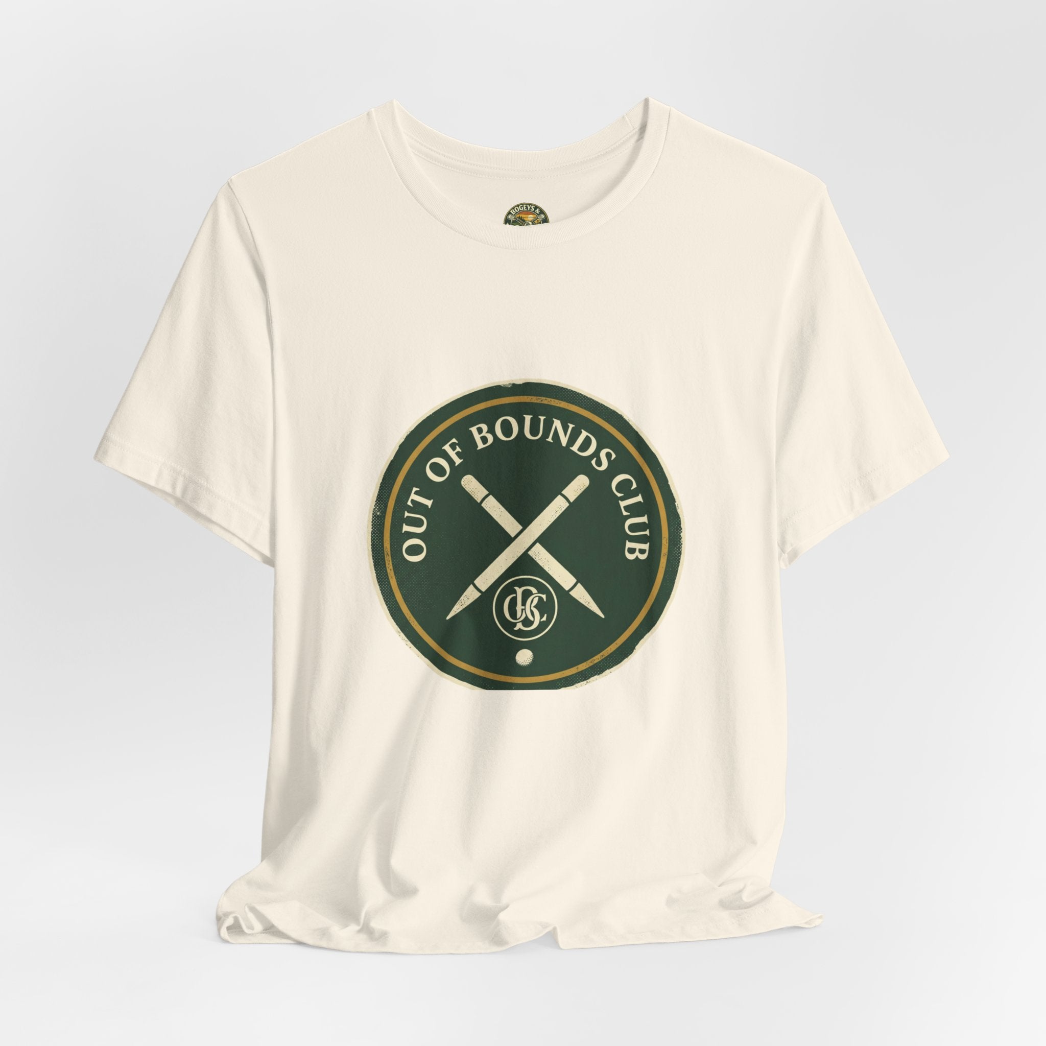 Out of Bounds Club Tee - Crossed Stakes Heraldic Mark