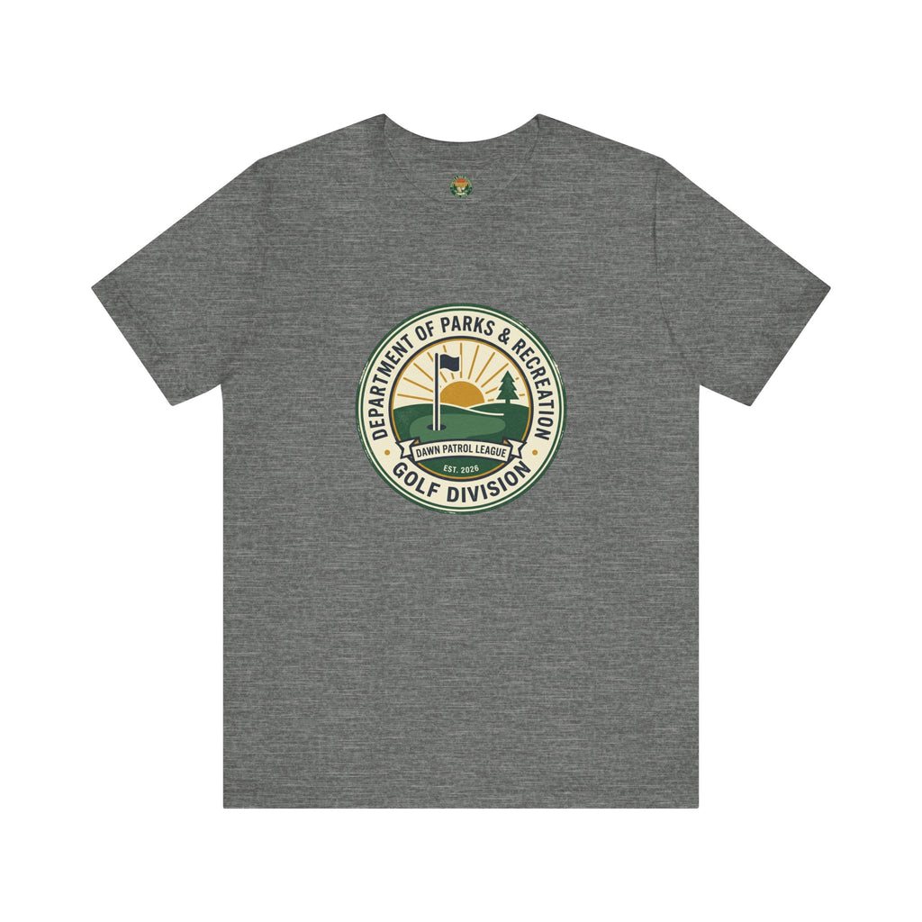 Parks & Rec Golf Division Tee — Vintage Municipal Seal