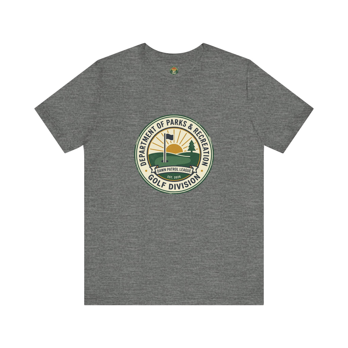 Parks & Rec Golf Division Badge Tee