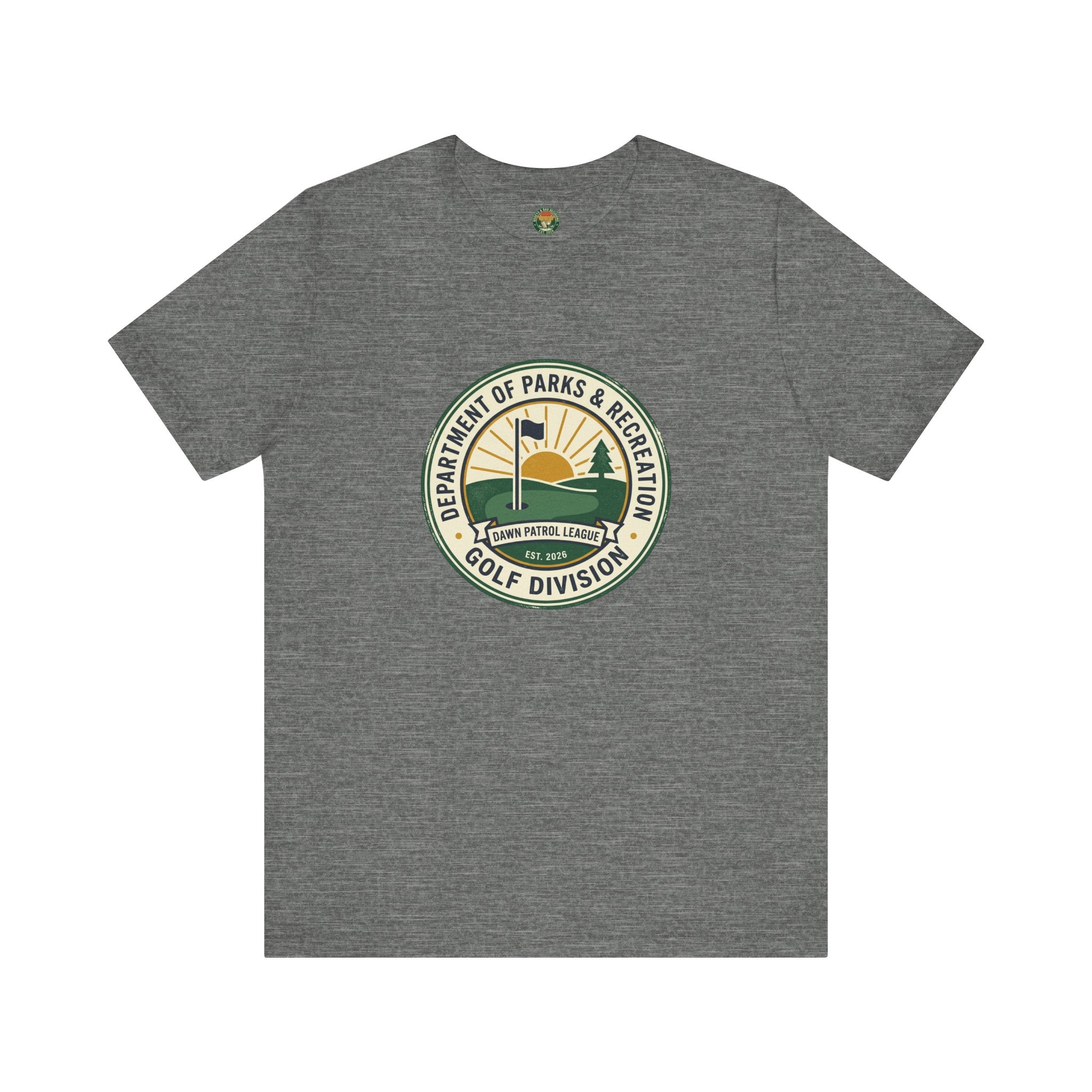 Parks & Rec Golf Division Tee — Vintage Municipal Seal