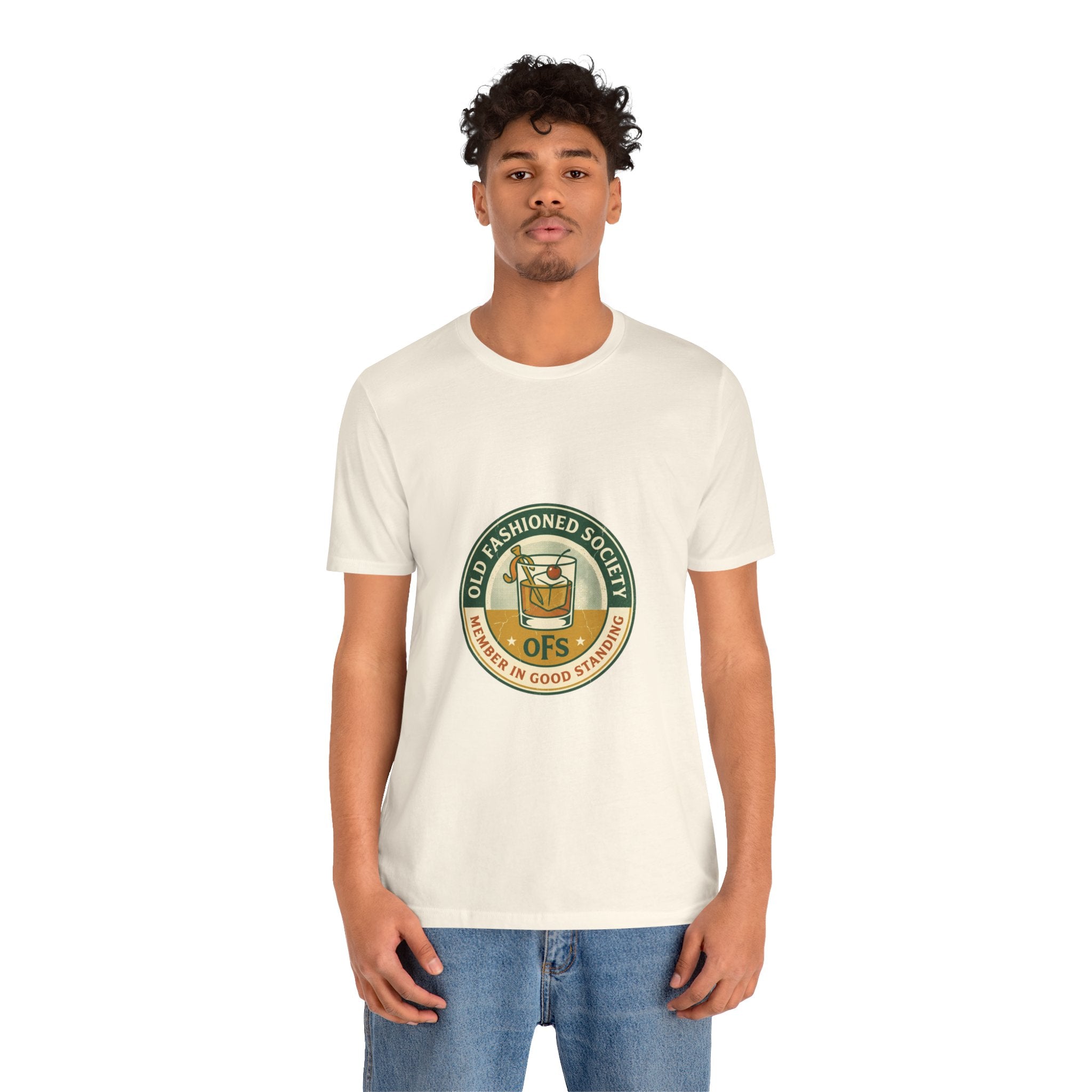 Old Fashioned Society Tee - Cocktail Badge