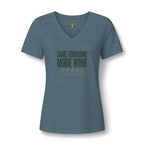 Same Foursome, More Wine V-Neck Tee — Back Nine Bettys