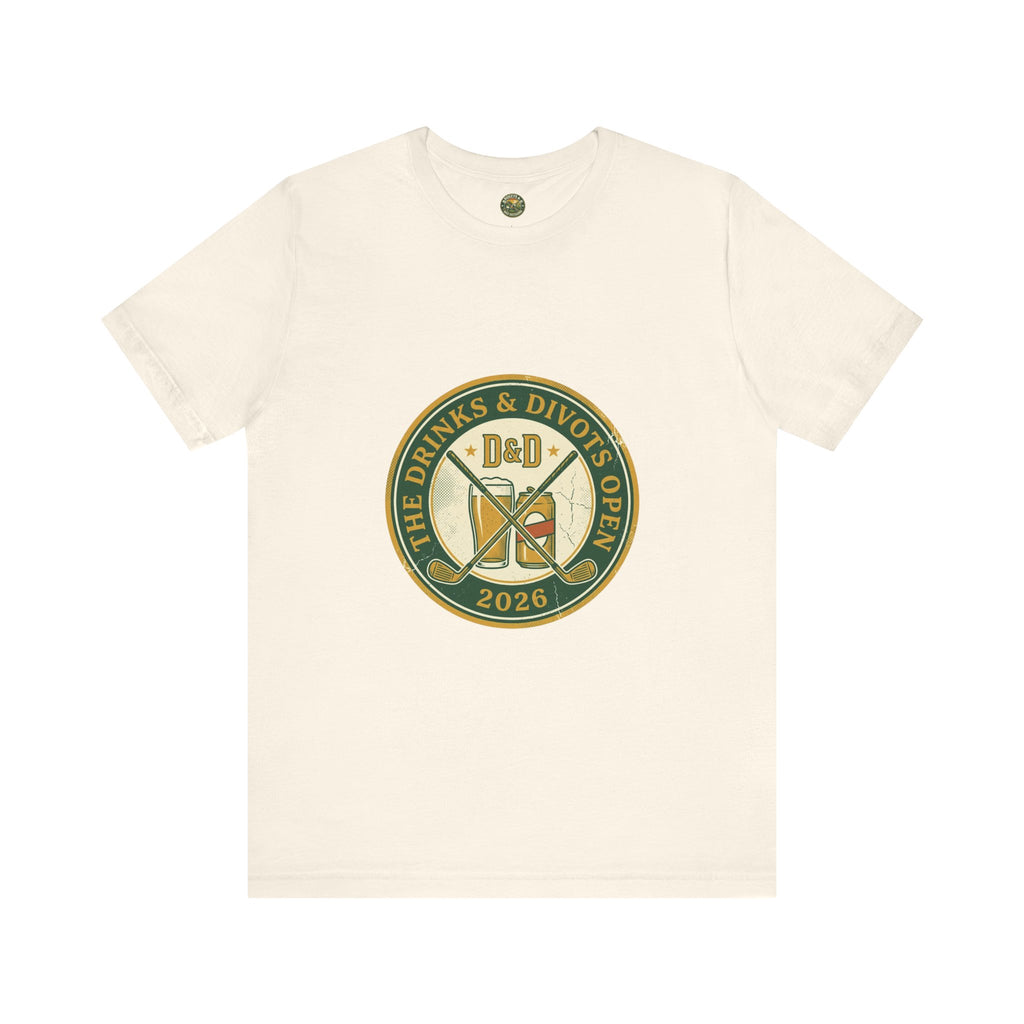 Drinks & Divots Open — Vintage Tournament Badge Tee