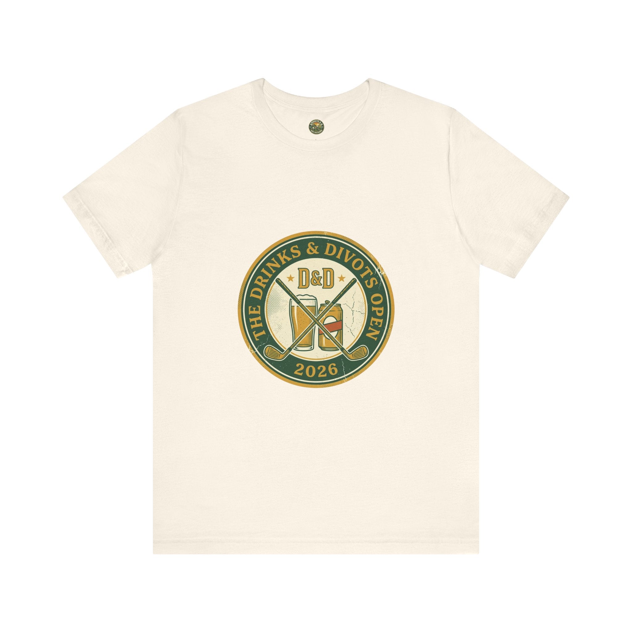 Drinks & Divots Open — Vintage Tournament Badge Tee