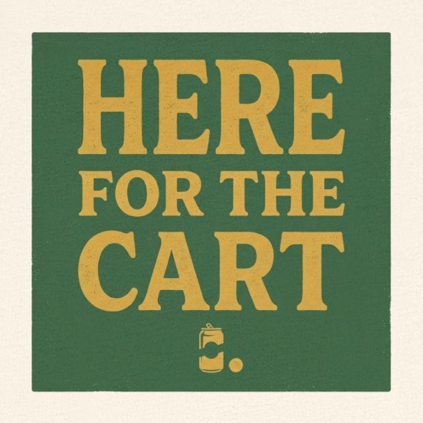 Here For The Cart — Vintage Golf & Beer Tee