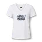Sandbagger. And Proud. V-Neck Tee — Back Nine Bettys