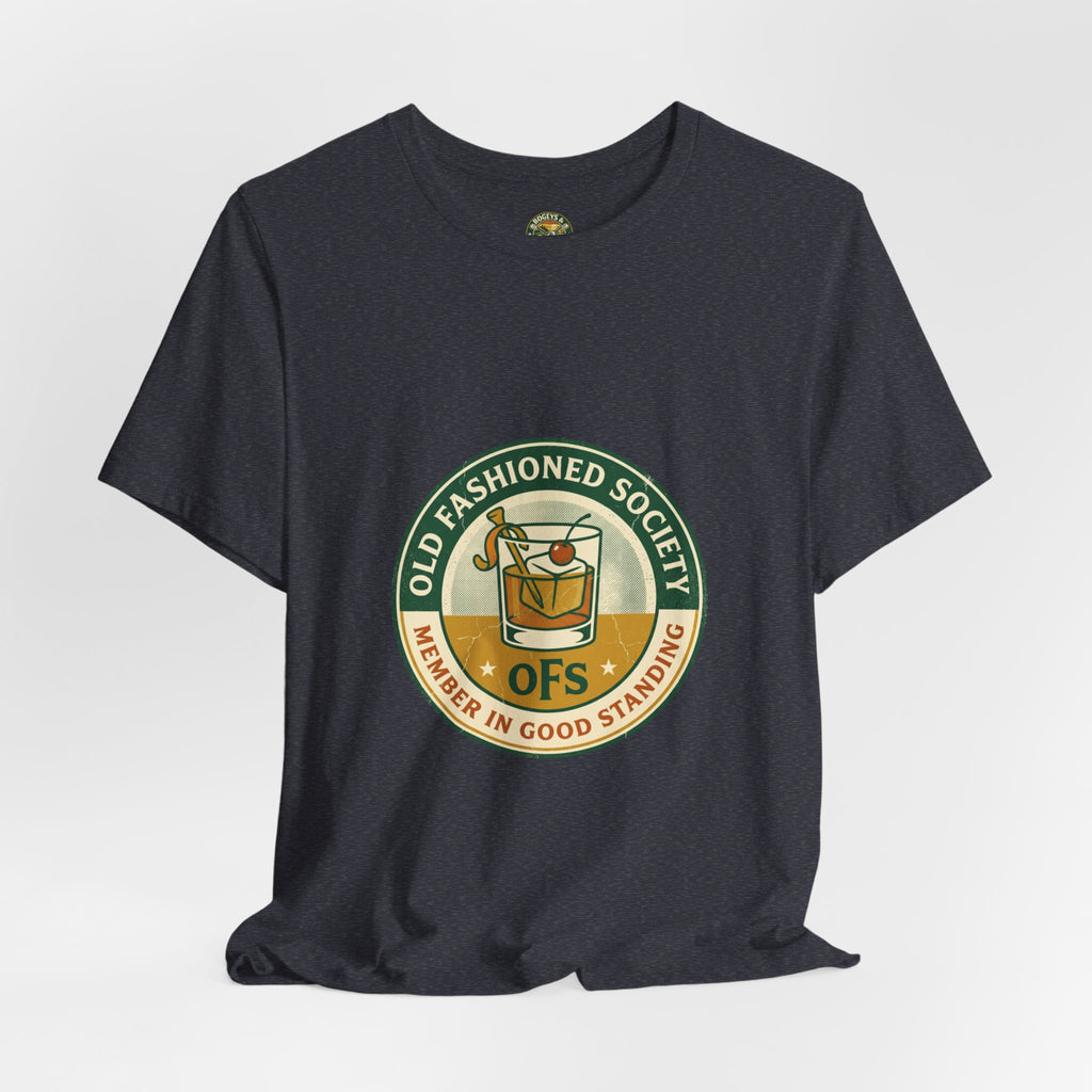 Old Fashioned Society Tee - Cocktail Badge