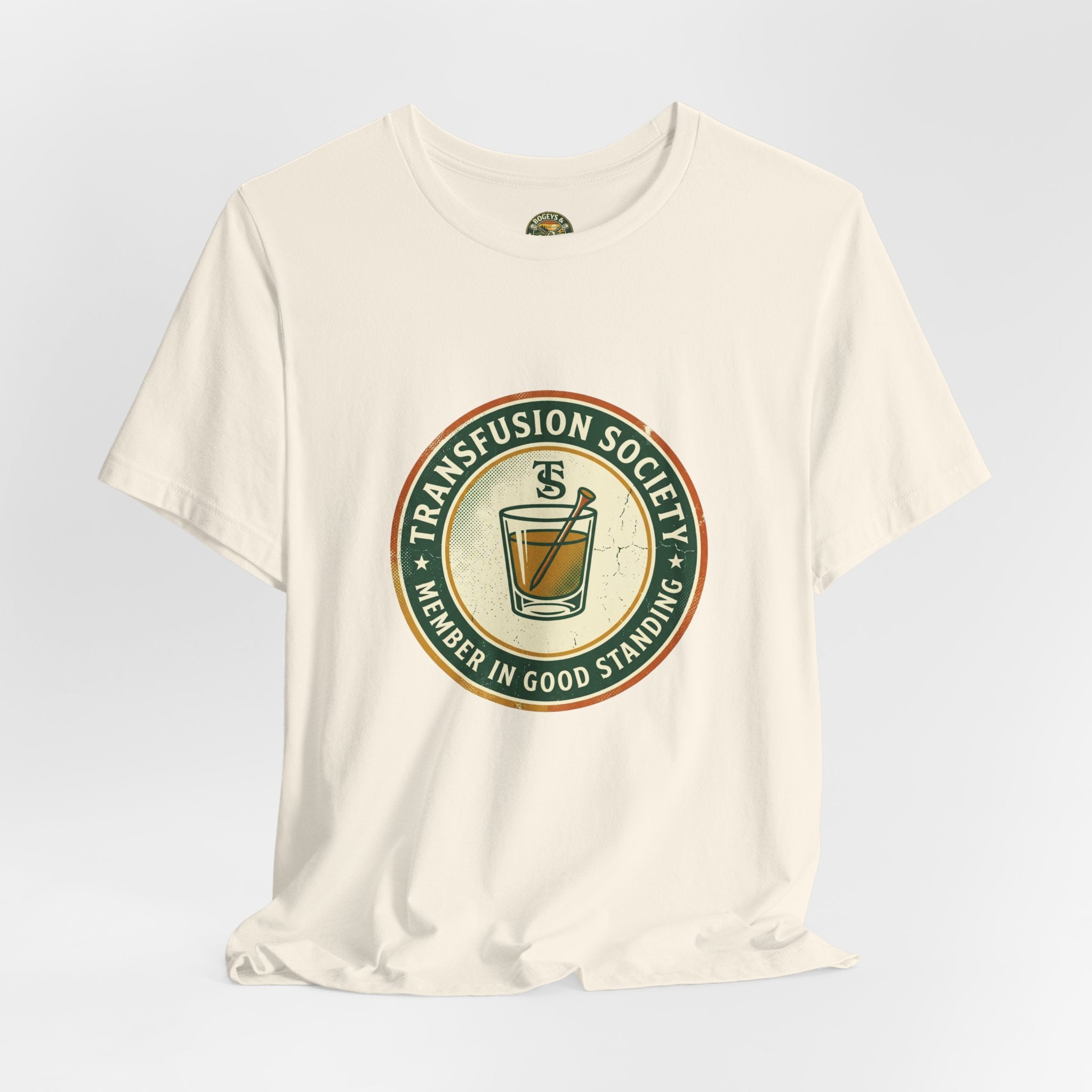 Transfusion Society Tee - Vintage Golf Cocktail Badge