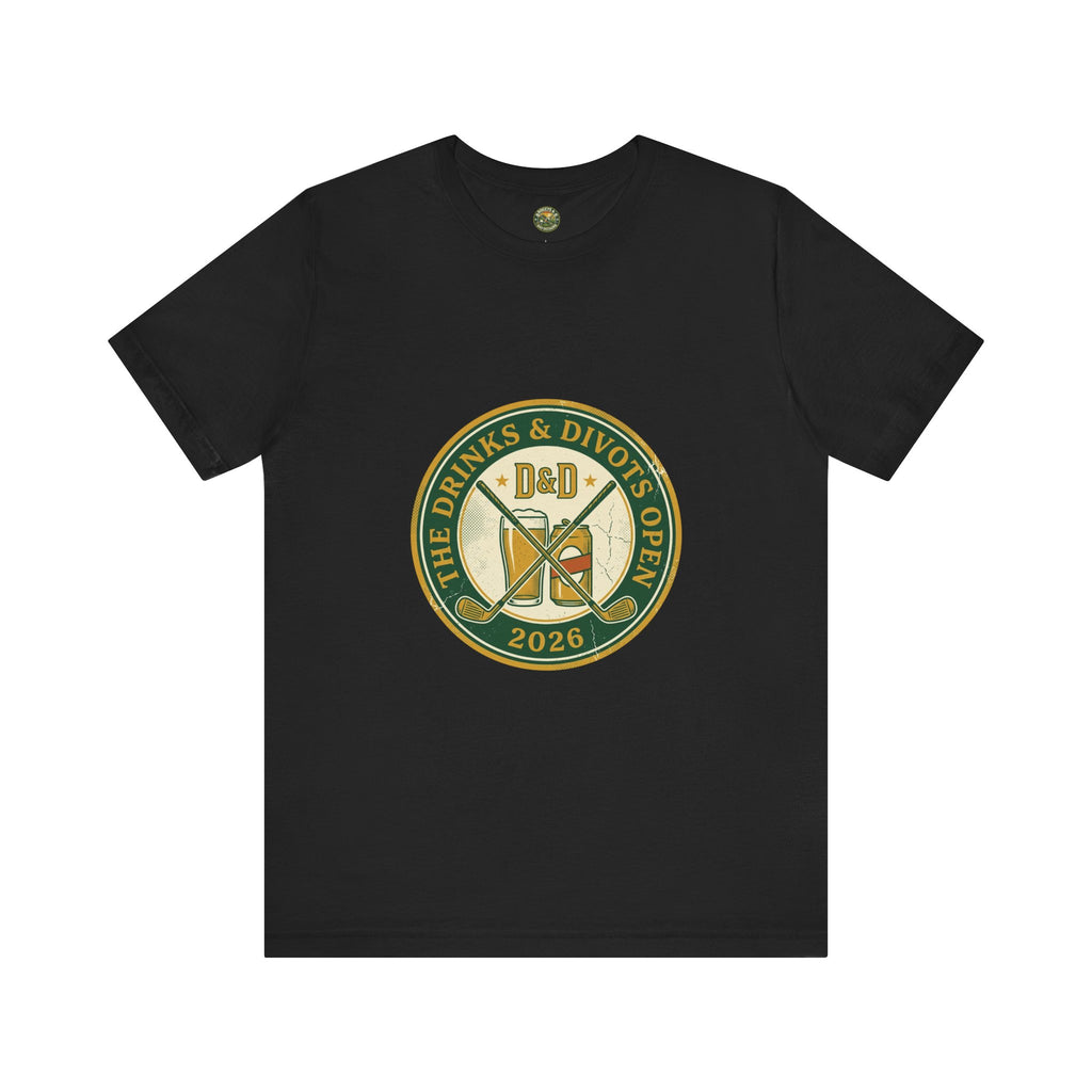 Drinks & Divots Open — Vintage Tournament Badge Tee