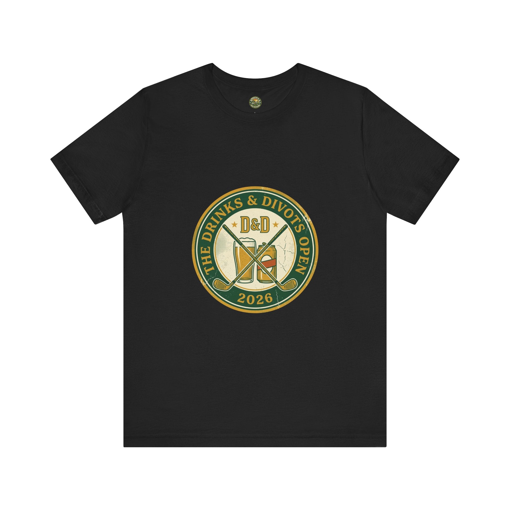 Drinks & Divots Open — Vintage Tournament Badge Tee