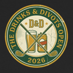 Drinks & Divots Open — Vintage Tournament Badge Tee