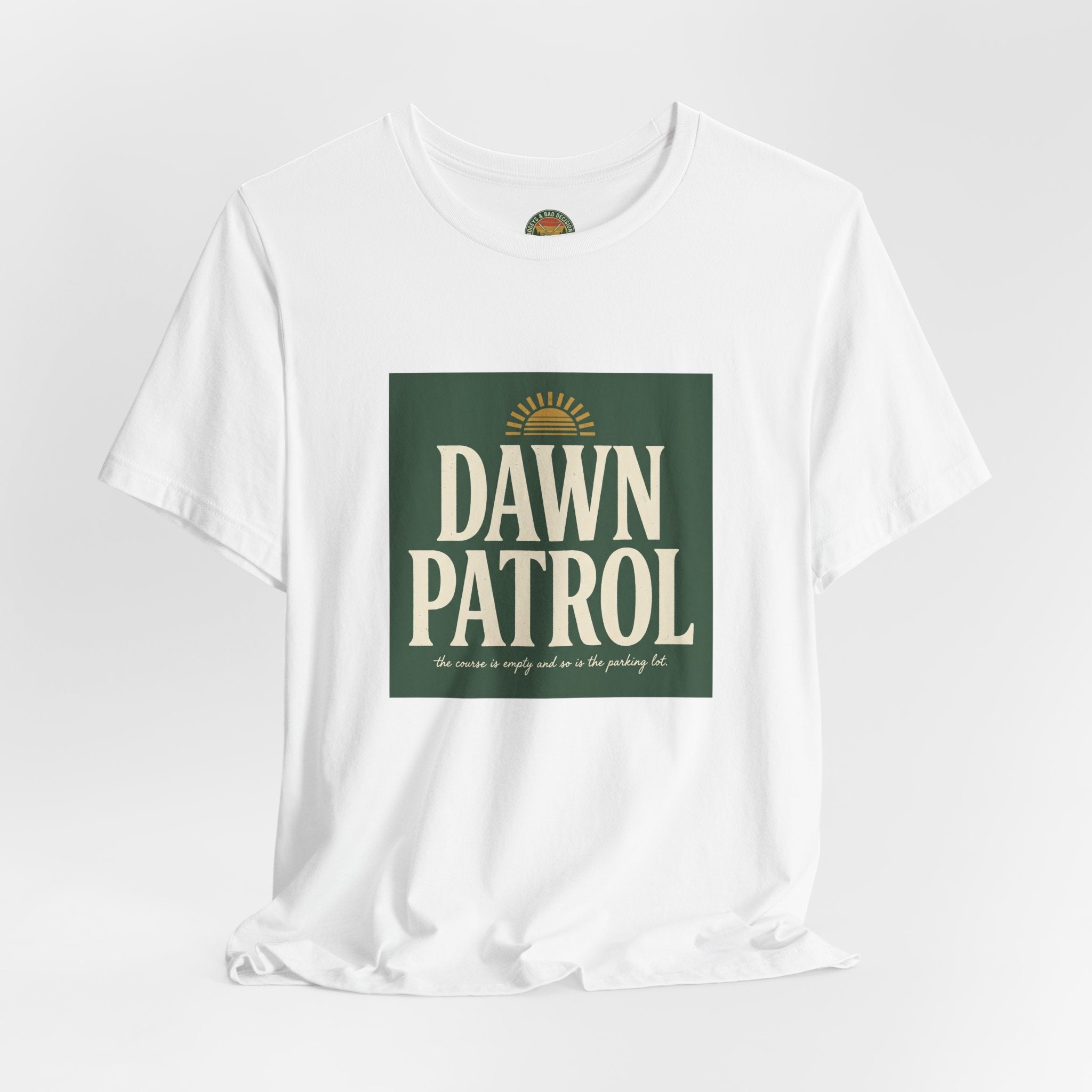 Dawn Patrol Tee — Vintage Sunrise Typography