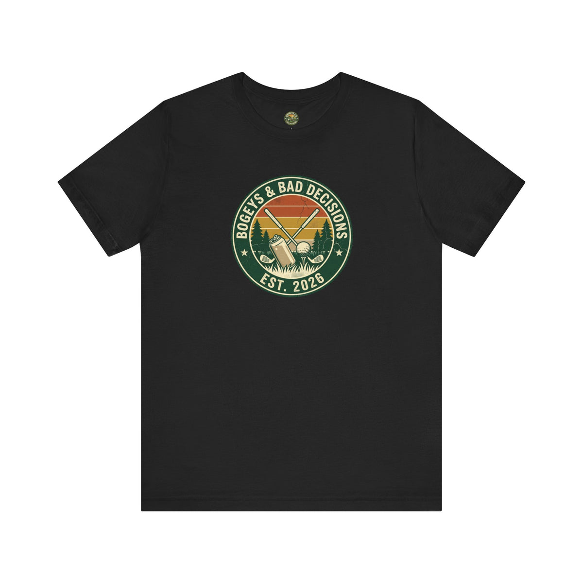 Bogeys & Bad Decisions Logo Tee