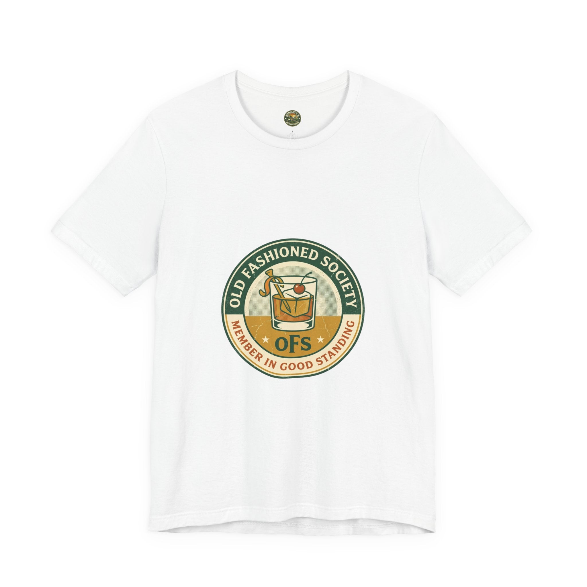 Old Fashioned Society Tee - Cocktail Badge