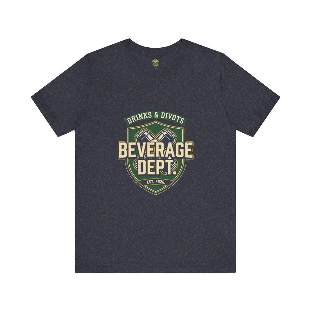 D&D Beverage Department Tee — Crossed Beer Cans Crest