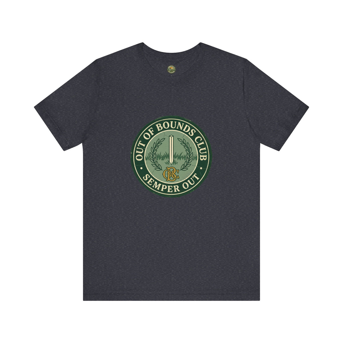 Semper Out Tee - OBC Fake Latin Motto Badge