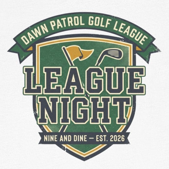League Night Tee — Recreational Golf League Crest