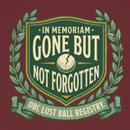 Maroon t-shirt with green graphic design on a white background