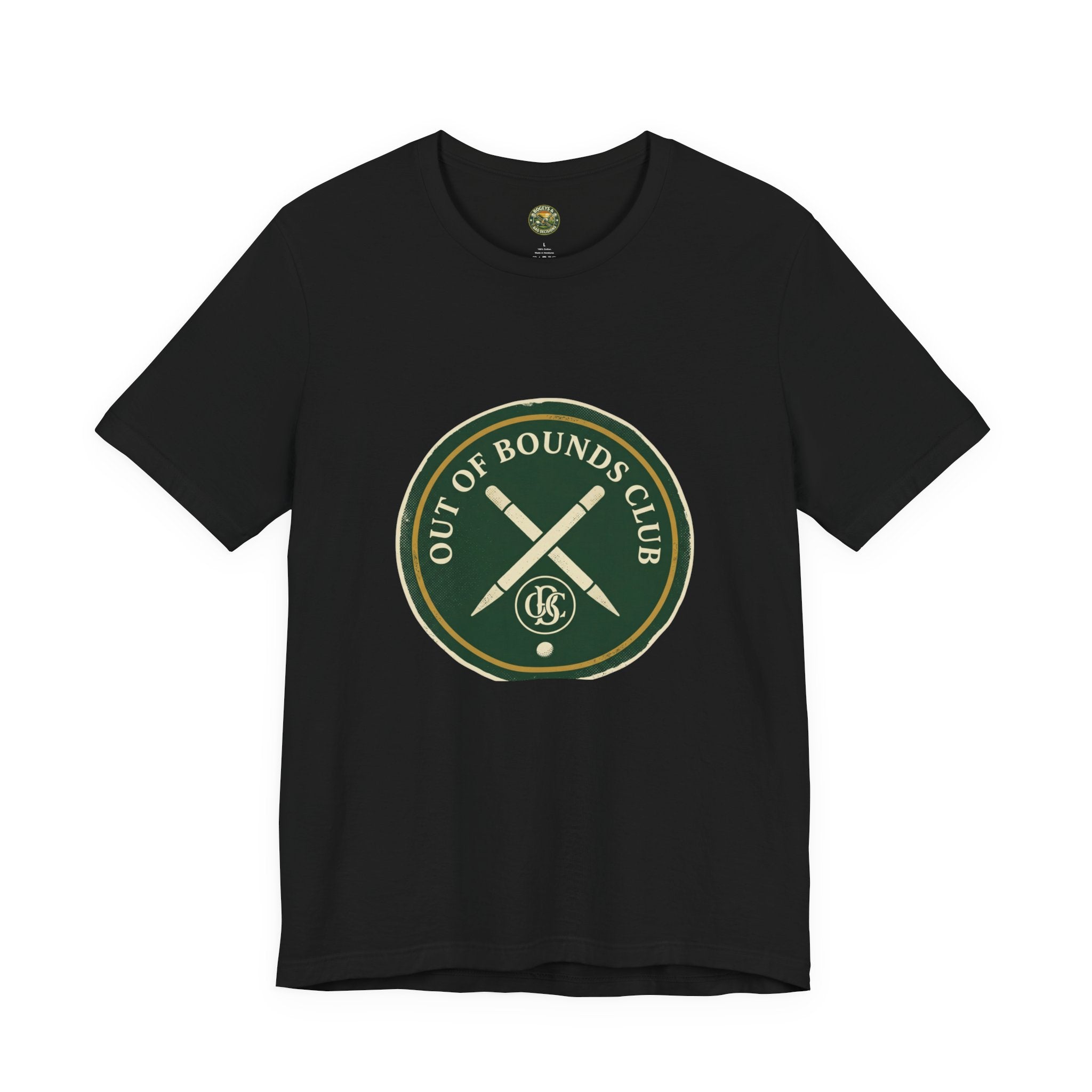 Out of Bounds Club Tee - Crossed Stakes Heraldic Mark