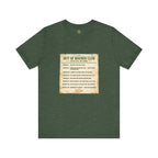 Green t-shirt with 'Out of Bounds Club' graphic on a white background