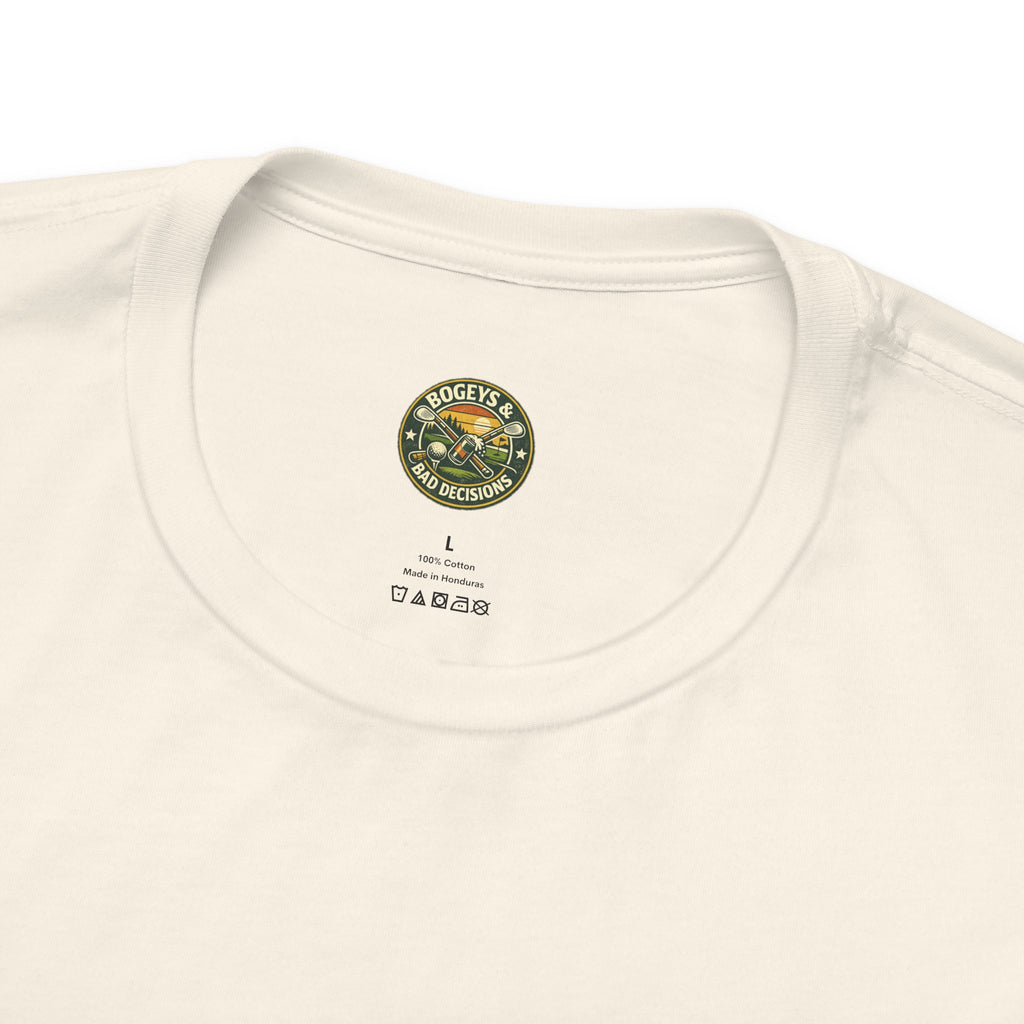 Bogeys & Bad Decisions Logo Tee - Vintage Sunset Badge