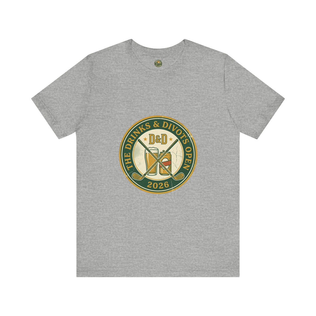 Drinks & Divots Open Badge Tee