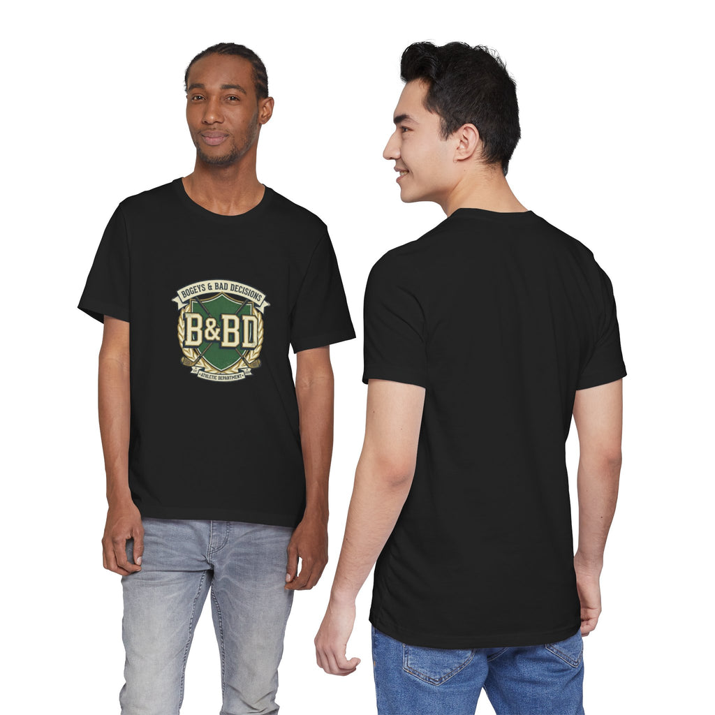 B&BD Athletic Dept Tee — Crossed Clubs Crest