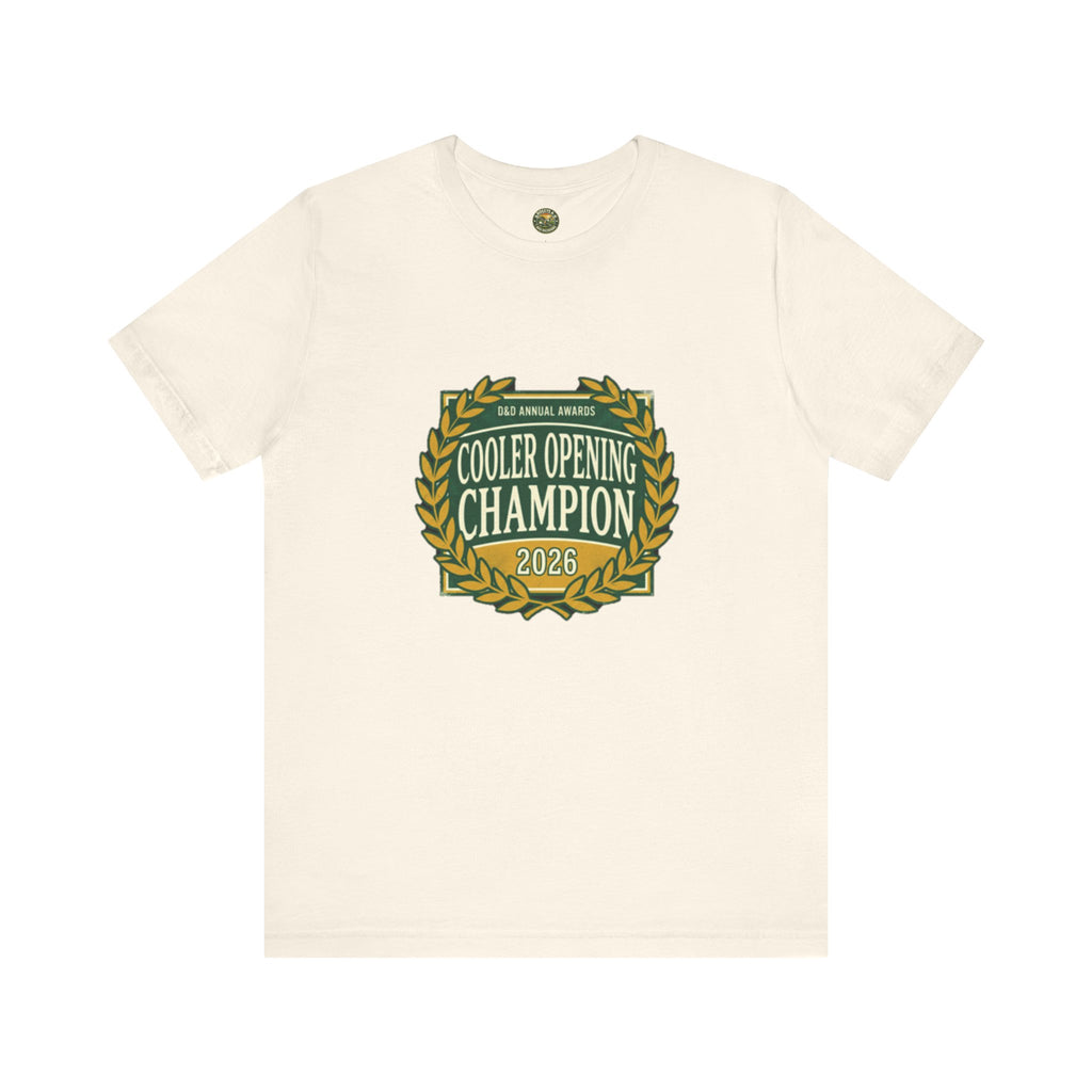 Cooler Opening Champion Tee - Vintage Fake Award