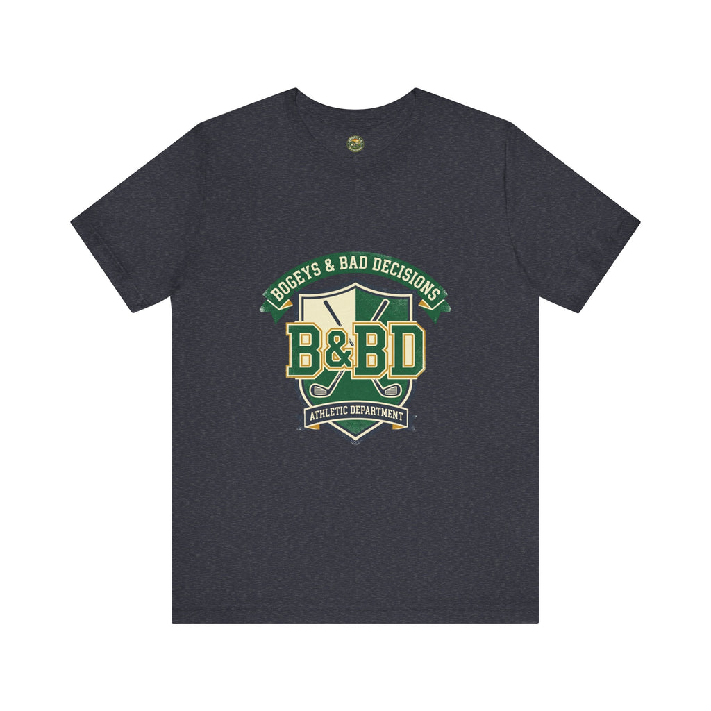B&BD Athletic Dept Tee — Crossed Clubs Crest
