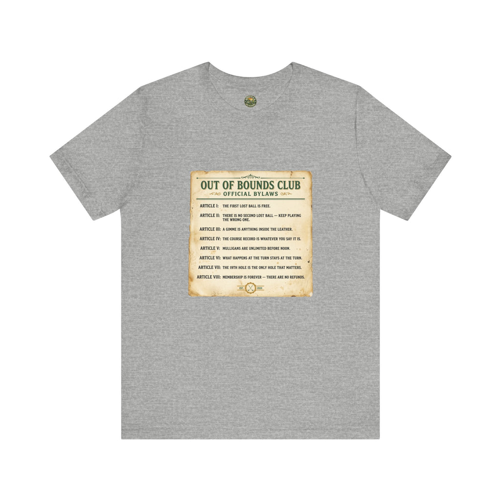 OBC Club Bylaws Tee — Vintage Fake Rulebook