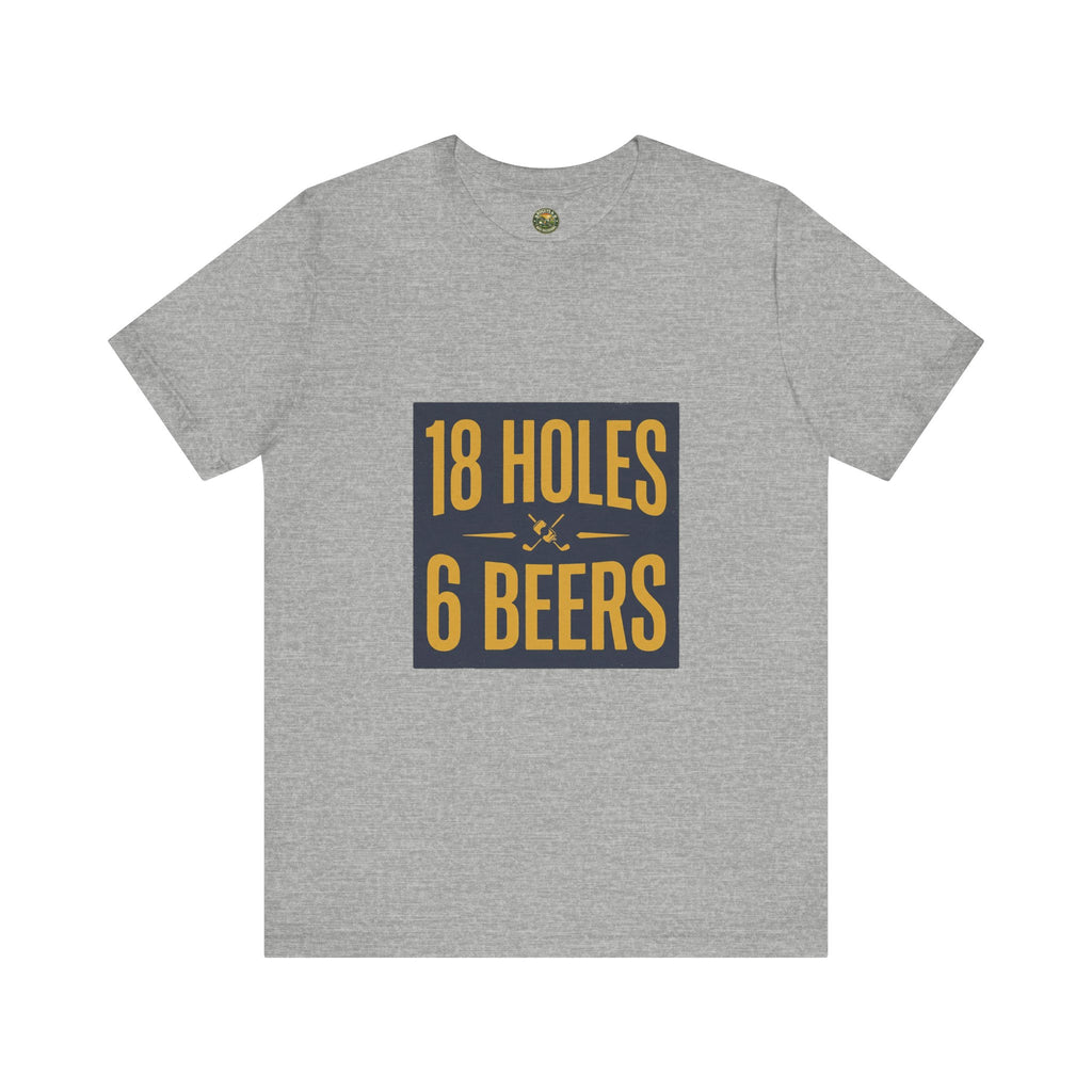 18 Holes, 6 Beers - Vintage Golf Tee