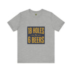 18 Holes, 6 Beers - Vintage Golf Tee