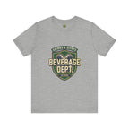 D&D Beverage Department Tee — Crossed Beer Cans Crest