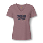Sandbagger. And Proud. V-Neck Tee — Back Nine Bettys