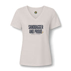 Sandbagger. And Proud. V-Neck Tee — Back Nine Bettys