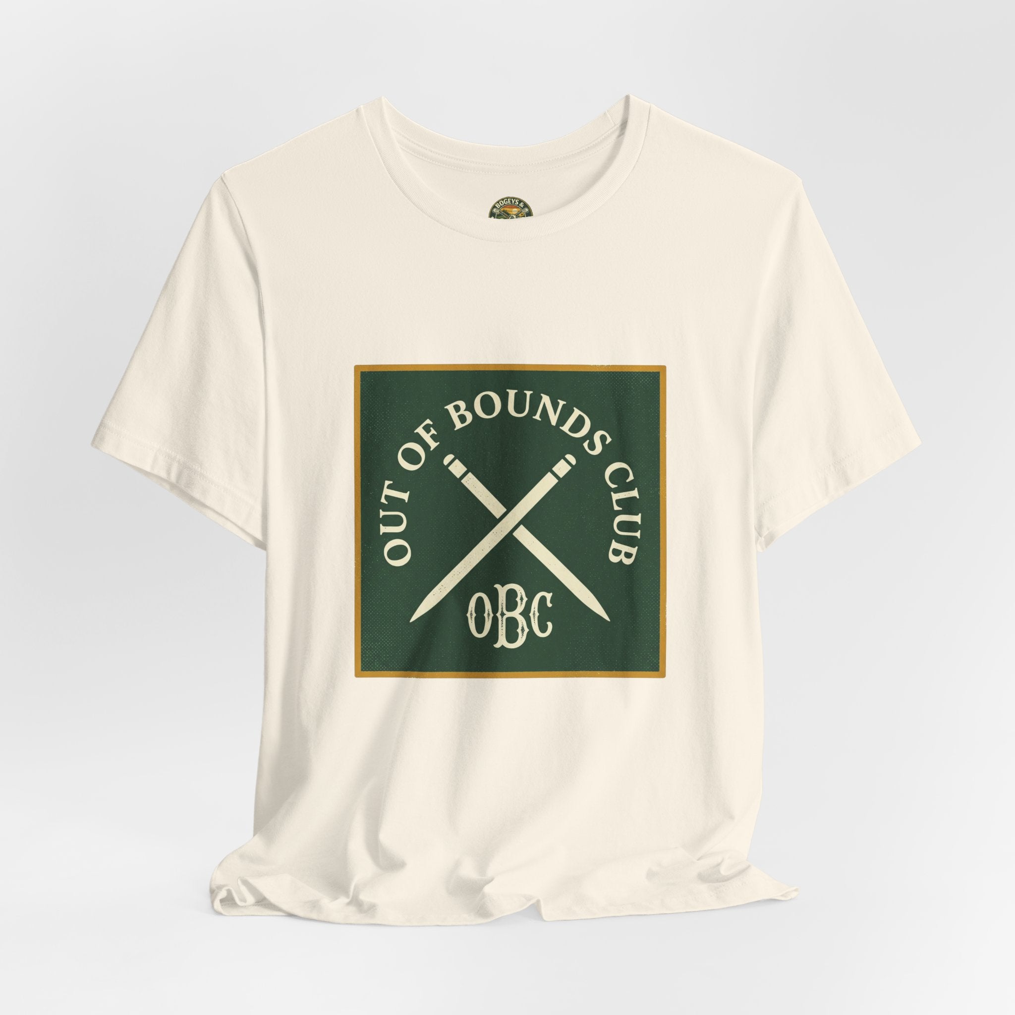 Out of Bounds Club Tee - Crossed Stakes Heraldic Mark