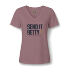 Send It, Betty V-Neck Tee — Back Nine Bettys