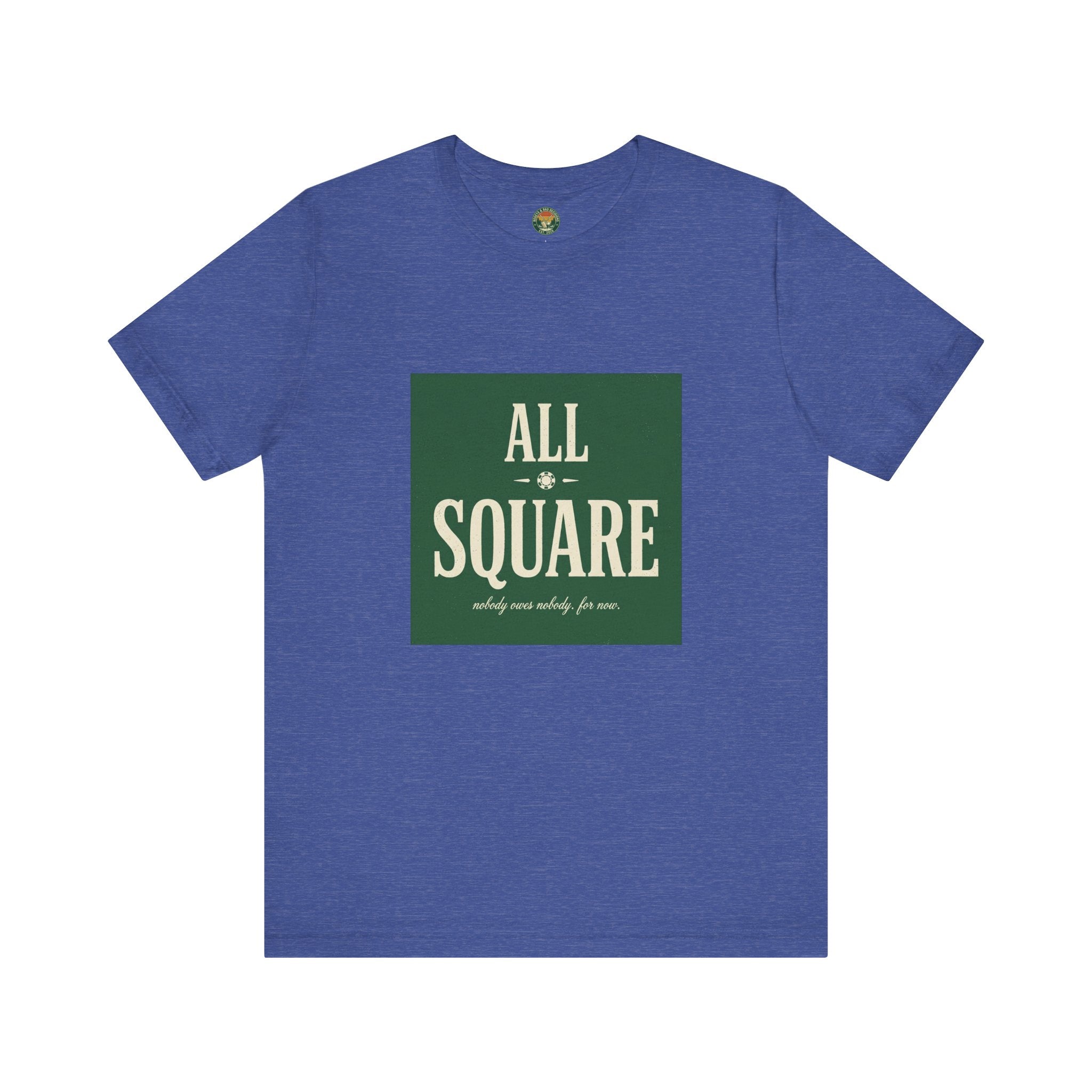 All Square Tee — Golf Match Play Typography