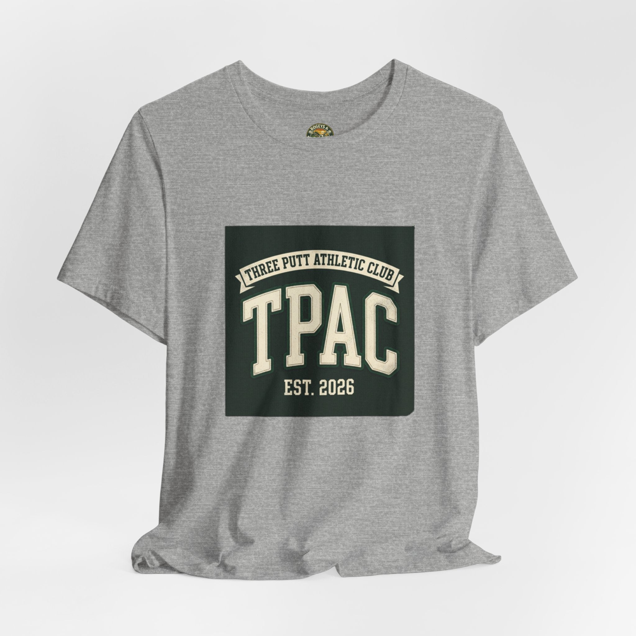 TPAC Varsity Monogram Tee - Three Putt Athletic Club