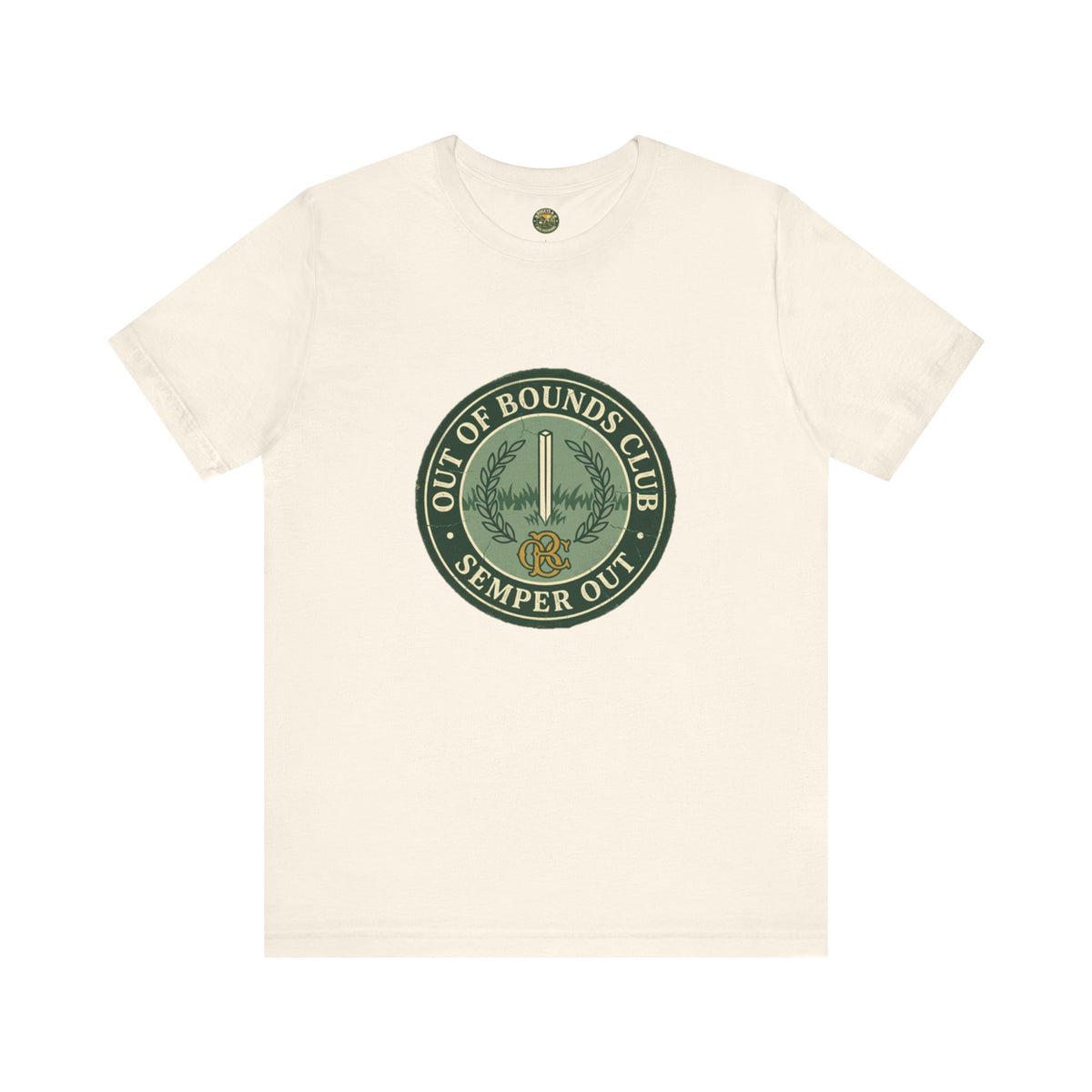 Semper Out Tee - OBC Fake Latin Motto Badge