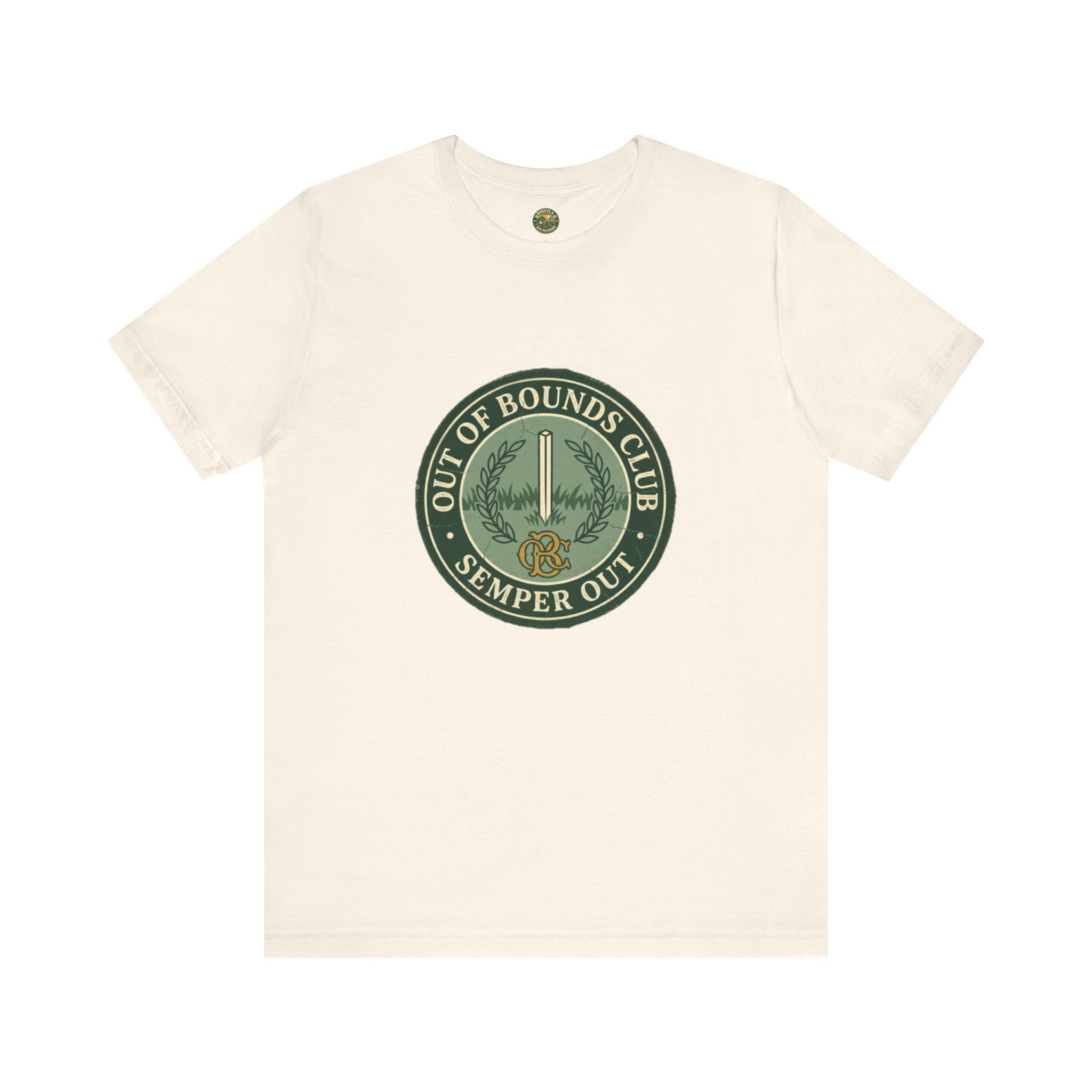 Semper Out Tee - OBC Fake Latin Motto Badge