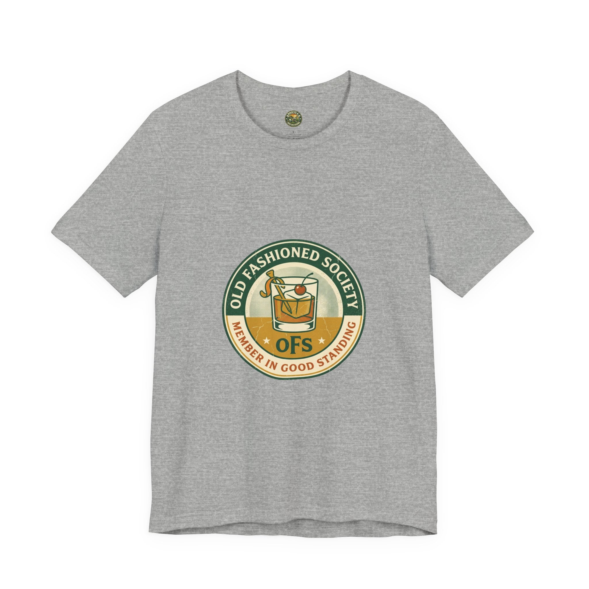 Old Fashioned Society Tee - Cocktail Badge